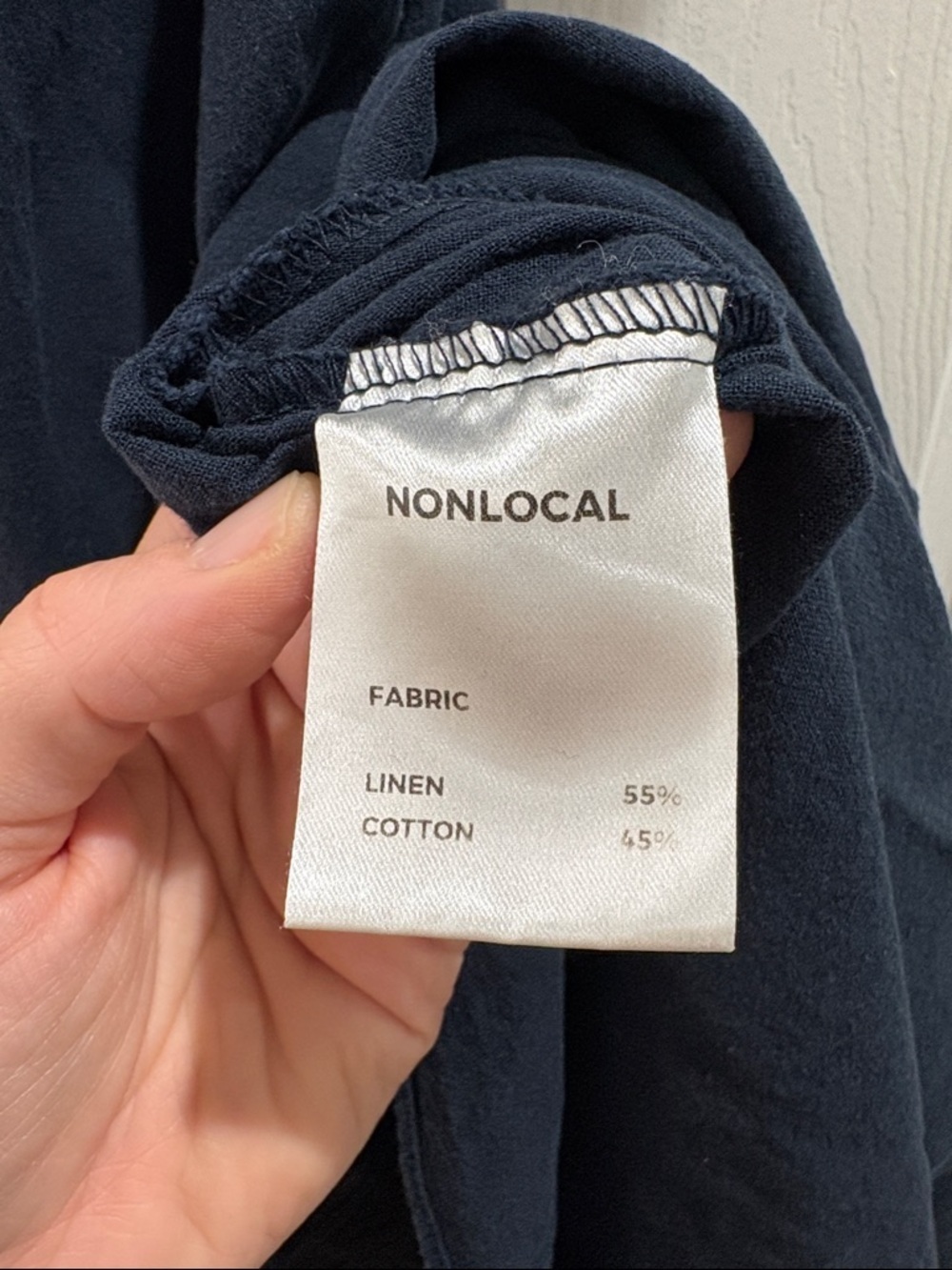 Nonlocal Linen Flared Dress Women’s Small A-Line Breathable Linen Cotton Blend - Picture 3 of 12